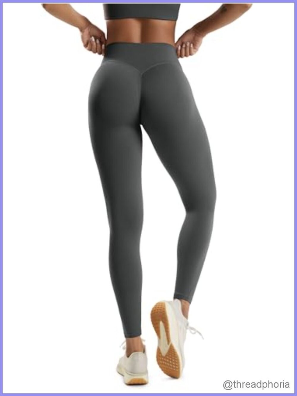 Hidden Scrunch Butt Lifting Leggings - High Waist No Front Seam Yoga Pants 27"